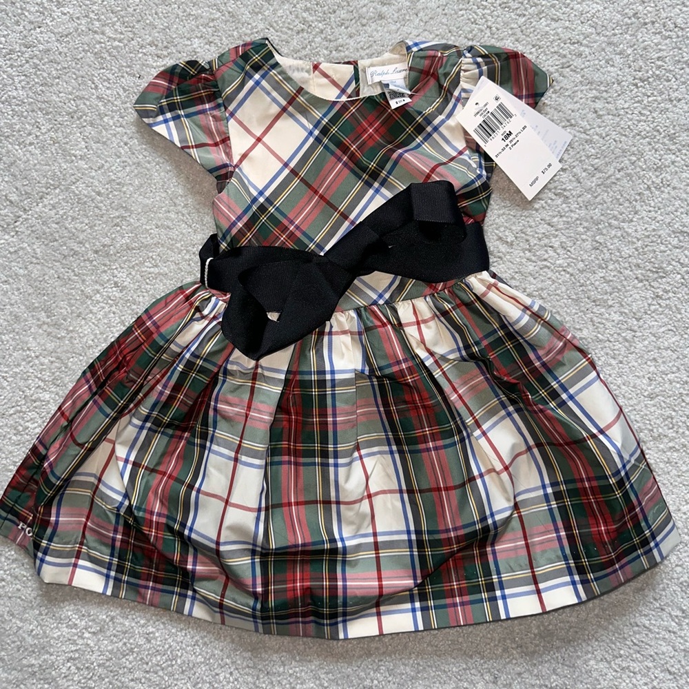 NWT Ralph Lauren Christmas dress/bloomer baby girl